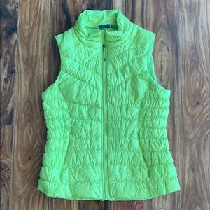 Lime Green Athleta Puffy Vest